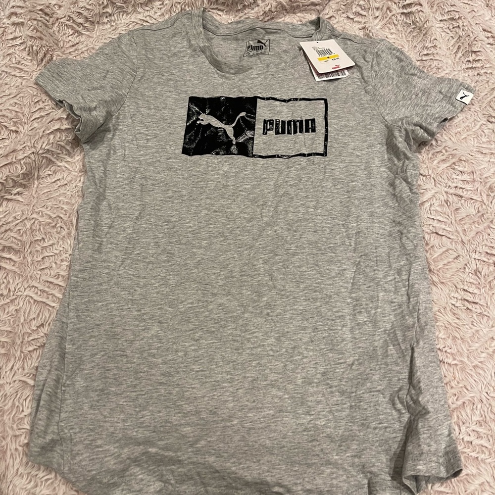NWT grey puma t shirt size medium